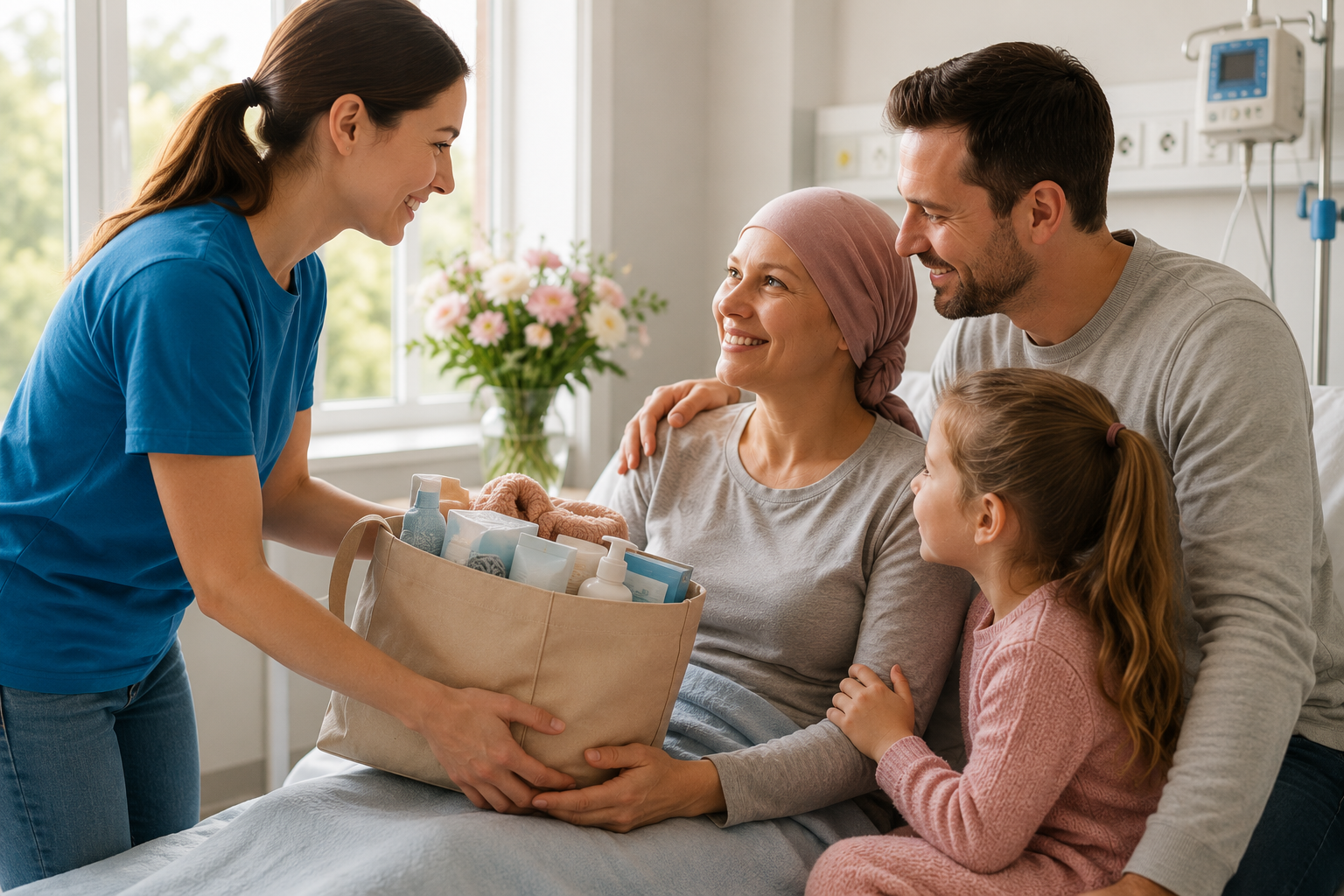 Wing of Charity supporting a cancer patient and her family